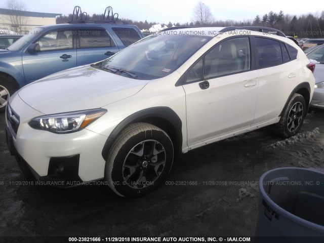 JF2GTABC4JH336337 - 2018 SUBARU CROSSTREK PREMIUM WHITE photo 2