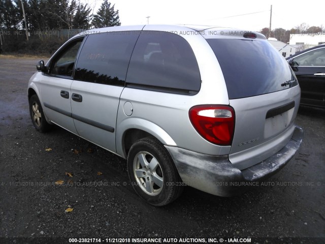 1D4GP25E05B320024 - 2005 DODGE CARAVAN SE SILVER photo 3