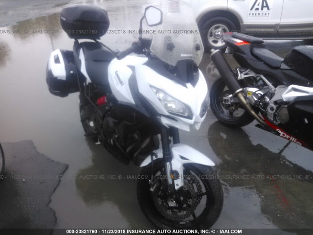 JKALEEF12FDA04478 - 2015 KAWASAKI KLE650 F WHITE photo 1