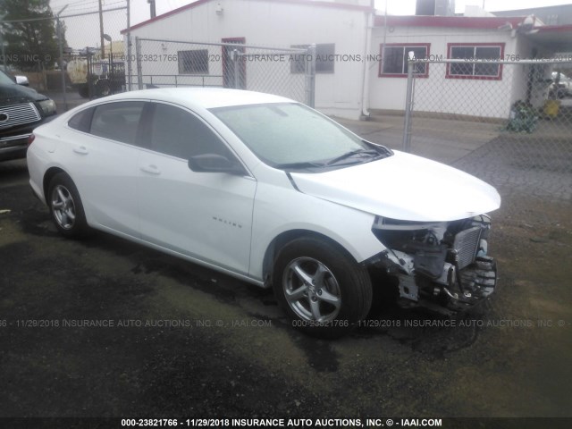 1G1ZB5ST7HF139100 - 2017 CHEVROLET MALIBU LS WHITE photo 1
