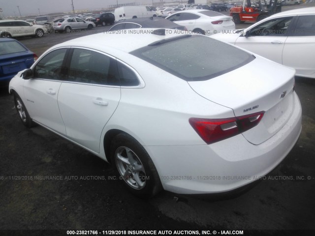 1G1ZB5ST7HF139100 - 2017 CHEVROLET MALIBU LS WHITE photo 3