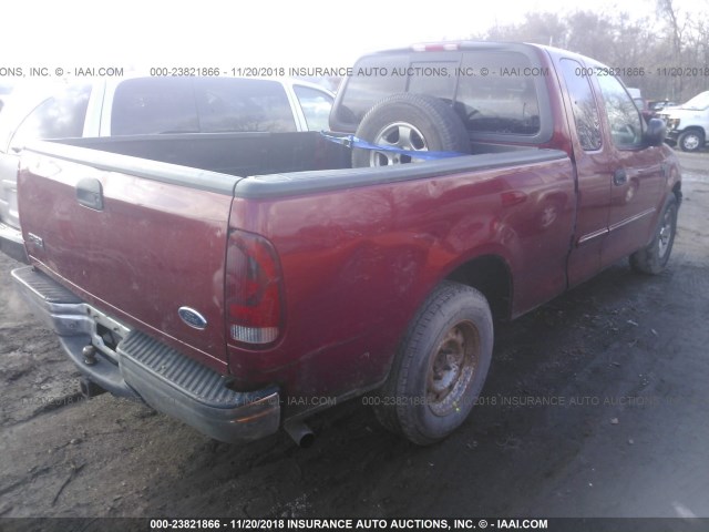 2FTRX17WX4CA09788 - 2004 FORD F-150 HERITAGE CLASSIC RED photo 4