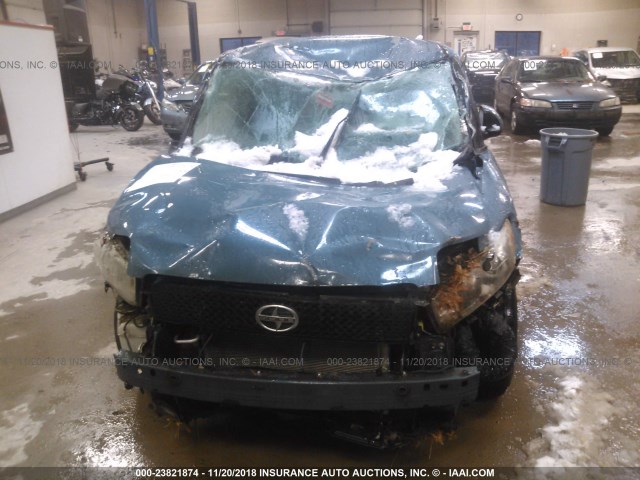 JTLKE50E981041174 - 2008 TOYOTA SCION XB BLUE photo 6