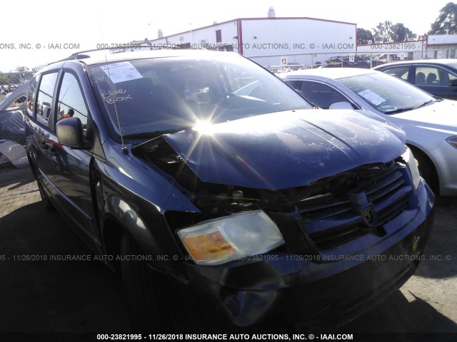 1D8HN44H48B125757 - 2008 DODGE GRAND CARAVAN SE BLUE photo 1