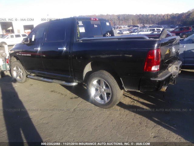 1C6RD7MT1CS122939 - 2012 DODGE RAM 1500 SPORT BLACK photo 3