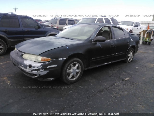 1G3NL52E84C144189 - 2004 OLDSMOBILE ALERO GL BLACK photo 2