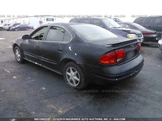 1G3NL52E84C144189 - 2004 OLDSMOBILE ALERO GL BLACK photo 3