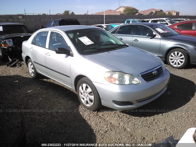 1NXBR32E18Z992433 - 2008 TOYOTA COROLLA CE/LE/S SILVER photo 1