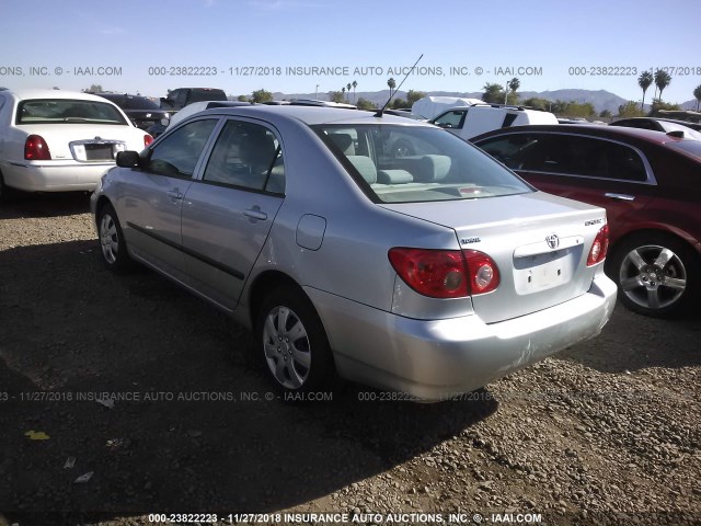 1NXBR32E18Z992433 - 2008 TOYOTA COROLLA CE/LE/S SILVER photo 3