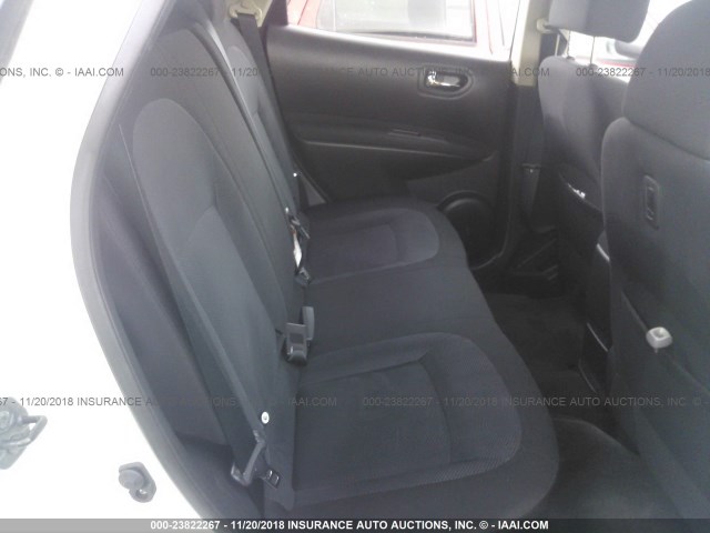 JN8AS5MT0DW508167 - 2013 NISSAN ROGUE S/SV WHITE photo 8