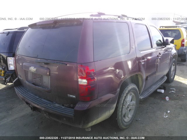 1GNEC23329R175171 - 2009 CHEVROLET TAHOE C1500 LT MAROON photo 4