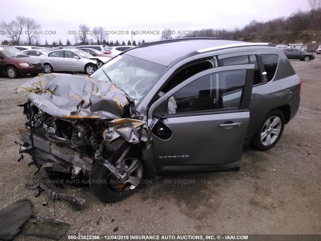 1C4NJCBA0CD692364 - 2012 JEEP COMPASS SPORT GRAY photo 2