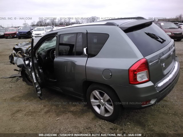 1C4NJCBA0CD692364 - 2012 JEEP COMPASS SPORT GRAY photo 3