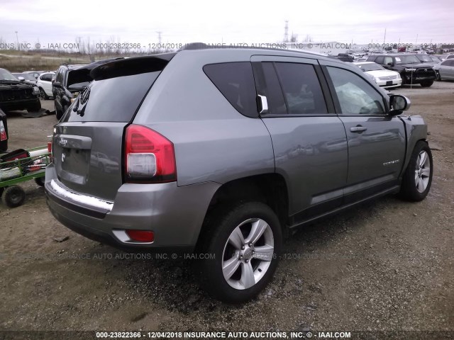 1C4NJCBA0CD692364 - 2012 JEEP COMPASS SPORT GRAY photo 4