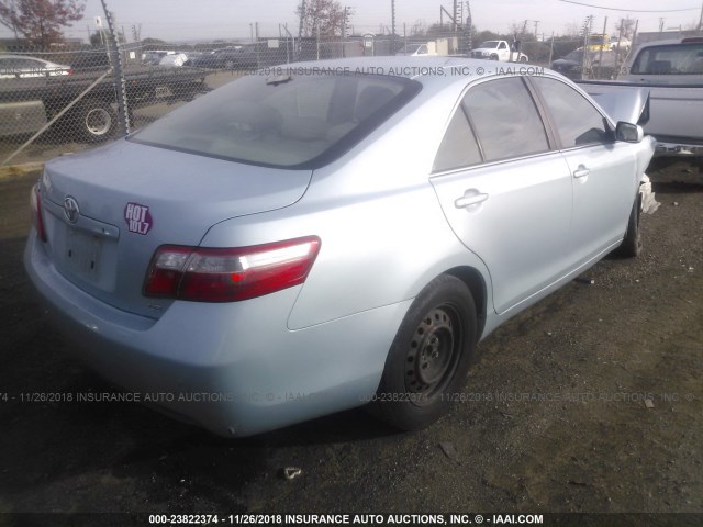 4T1BE46K78U735116 - 2008 TOYOTA CAMRY CE/LE/XLE/SE Light Blue photo 4