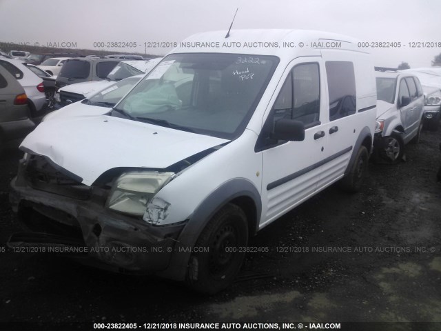 NM0LS6AN4AT041393 - 2010 FORD TRANSIT CONNECT XL WHITE photo 2