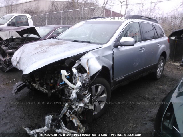 4S4BRCCC7C3215637 - 2012 SUBARU OUTBACK 2.5I PREMIUM Light Blue photo 2