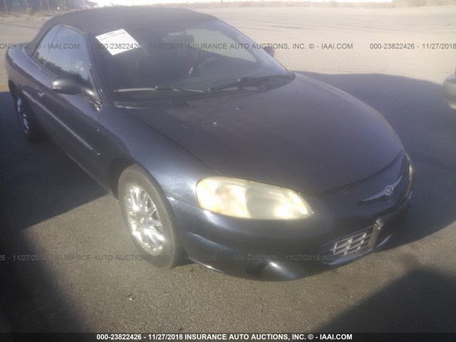 1C3EL65U61N659947 - 2001 CHRYSLER SEBRING LIMITED BLUE photo 1