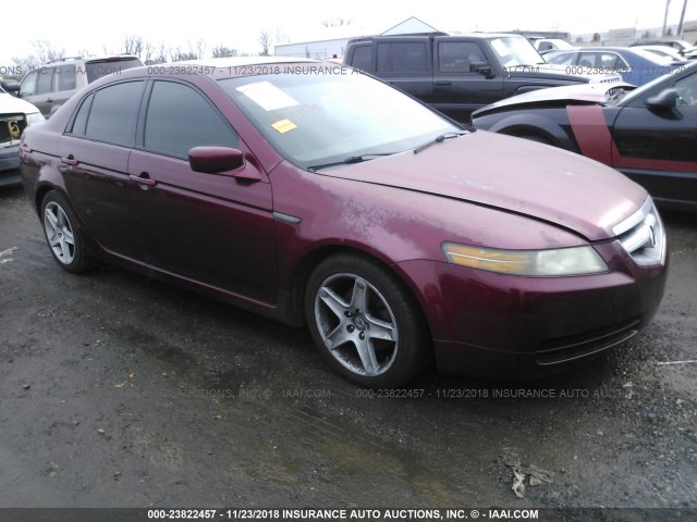 19UUA66235A022040 - 2005 ACURA TL RED photo 1