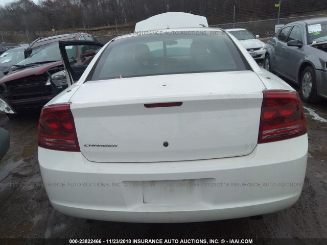 2B3KA43H86H439094 - 2006 DODGE CHARGER SE/SXT WHITE photo 6