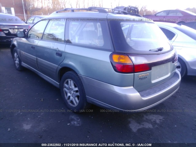 4S3BH675437635546 - 2003 SUBARU LEGACY OUTBACK AWP 绿色 照片 3