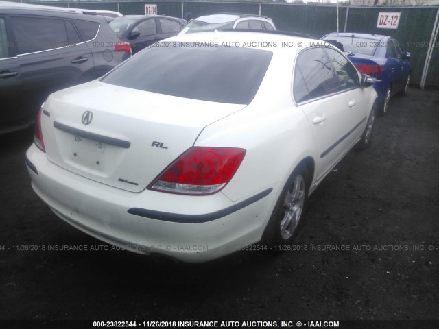 JH4KB16506C003773 - 2006 ACURA RL WHITE photo 4