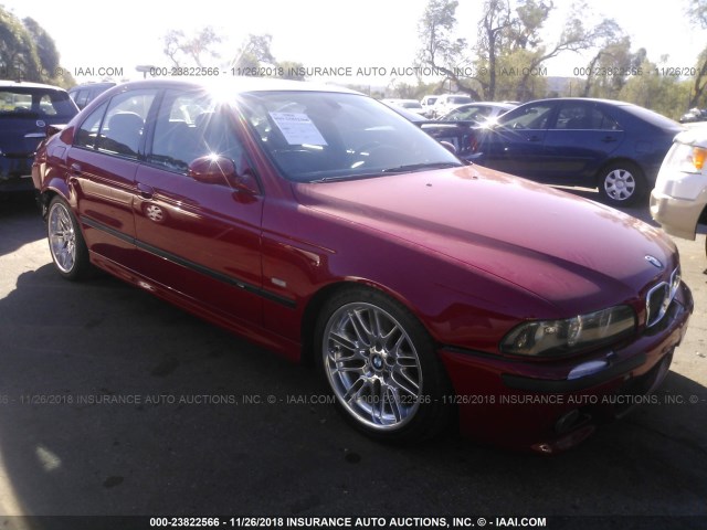 WBSDE93421BZ99659 - 2001 BMW M5 RED photo 1
