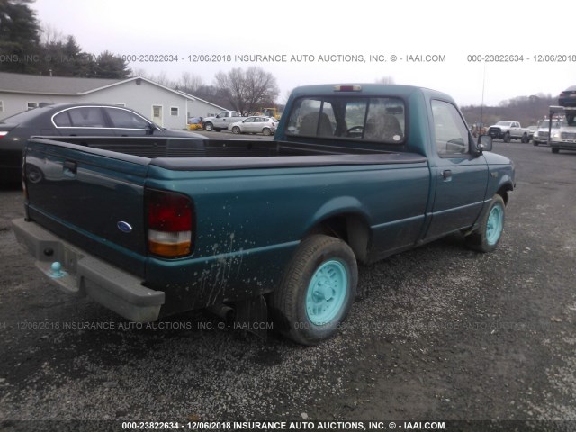 1FTCR10U8RUA05562 - 1994 FORD RANGER GREEN photo 4