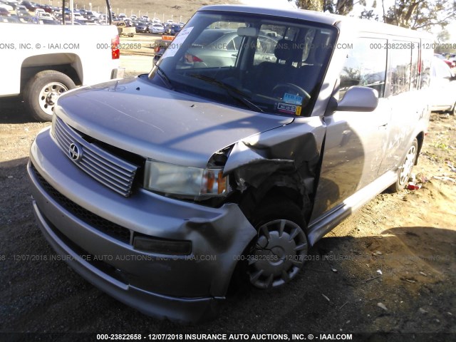 JTLKT324464122612 - 2006 TOYOTA SCION XB GRAY photo 2