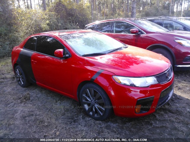 KNAFW6A31C5513248 - 2012 KIA FORTE SX RED photo 1