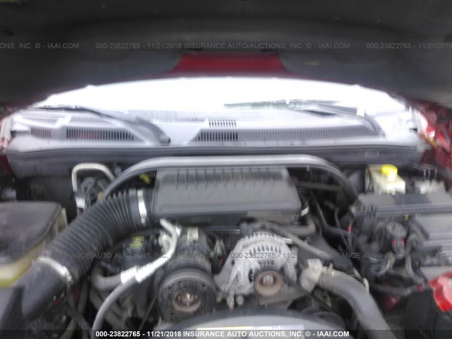 1J8HG48KX6C252544 - 2006 JEEP COMMANDER RED photo 10