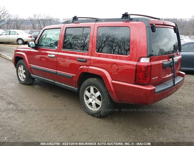 1J8HG48KX6C252544 - 2006 JEEP COMMANDER RED photo 3