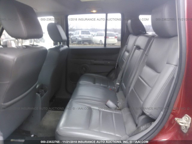 1J8HG48KX6C252544 - 2006 JEEP COMMANDER RED photo 8