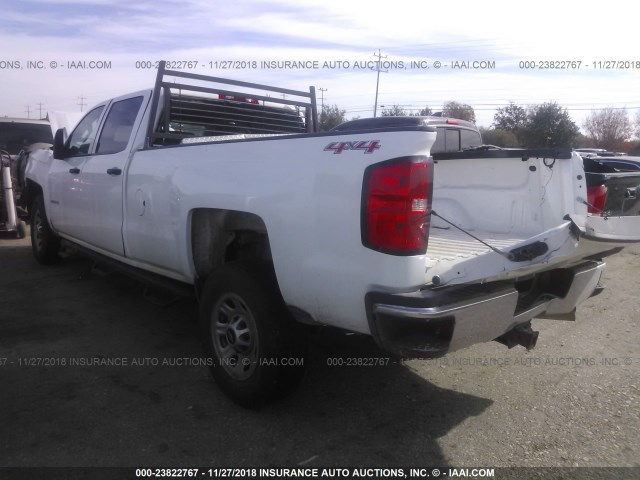 1GC4KYC8XFF194330 - 2015 CHEVROLET SILVERADO K3500 WHITE photo 3