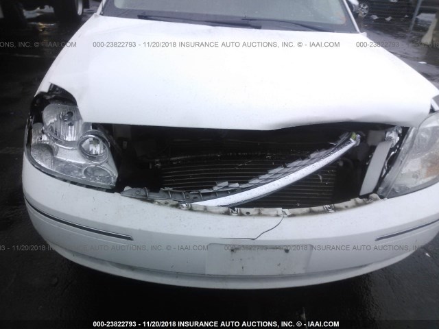 1FAHP28195G133707 - 2005 FORD FIVE HUNDRED LIMITED WHITE photo 6