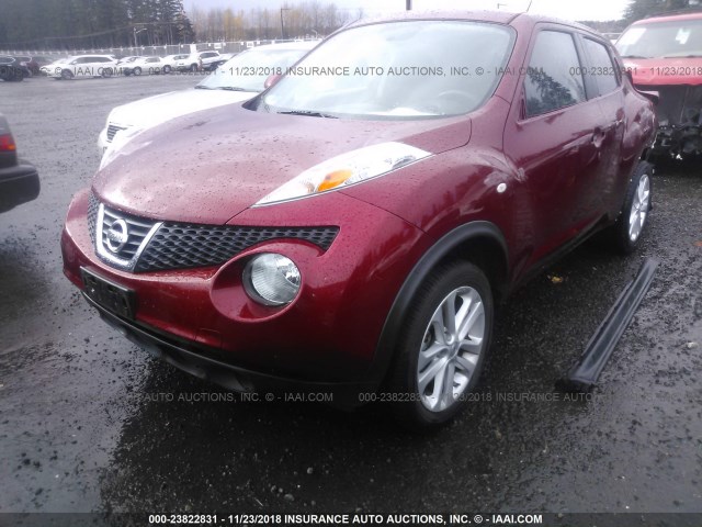 JN8AF5MV5BT009059 - 2011 NISSAN JUKE S/SV/SL RED photo 2