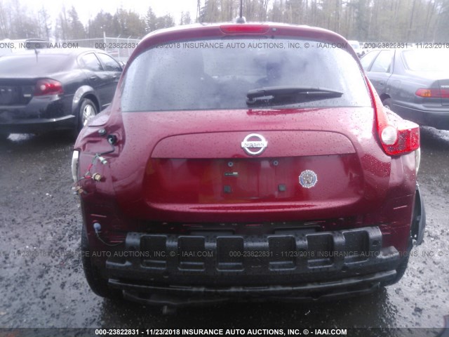 JN8AF5MV5BT009059 - 2011 NISSAN JUKE S/SV/SL RED photo 6