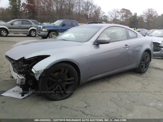 JNKCV64F49M650678 - 2009 INFINITI G37 GRAY photo 2