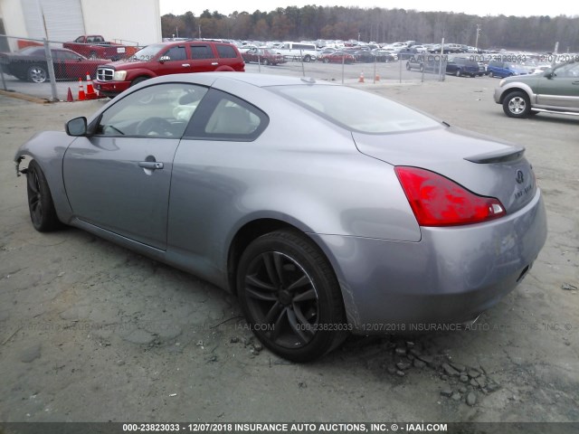 JNKCV64F49M650678 - 2009 INFINITI G37 GRAY photo 3