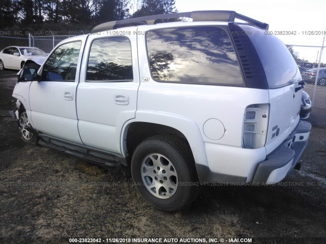 1GNEK13Z82R303887 - 2002 CHEVROLET TAHOE K1500 WHITE photo 3