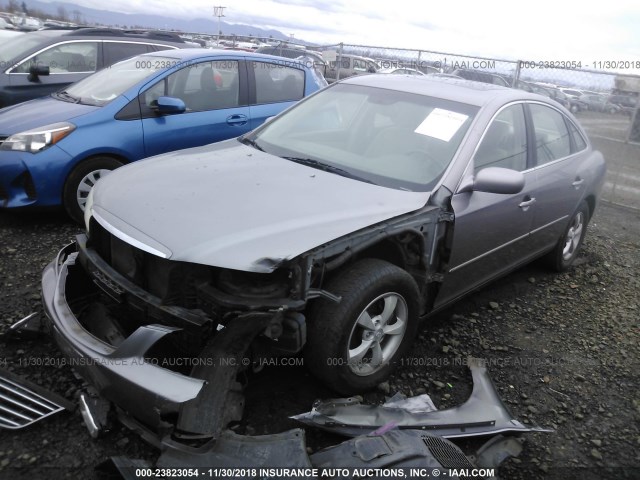 KMHFC46D37A226083 - 2007 HYUNDAI AZERA GLS SILVER photo 2