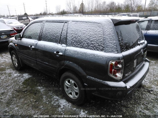 5FNYF28146B035399 - 2006 HONDA PILOT LX GRAY photo 3