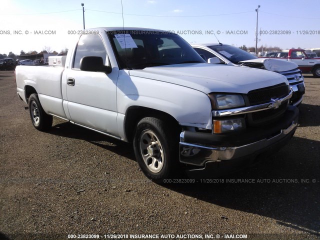 1GCEC14X75Z226243 - 2005 CHEVROLET SILVERADO C1500 WHITE photo 1