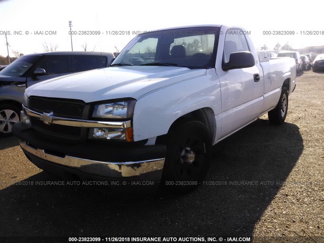 1GCEC14X75Z226243 - 2005 CHEVROLET SILVERADO C1500 WHITE photo 2