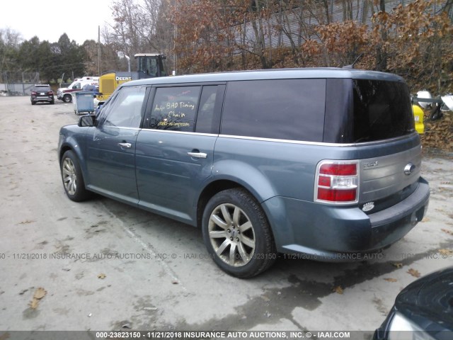 2FMHK6DC6ABA90528 - 2010 FORD FLEX LIMITED TEAL photo 3