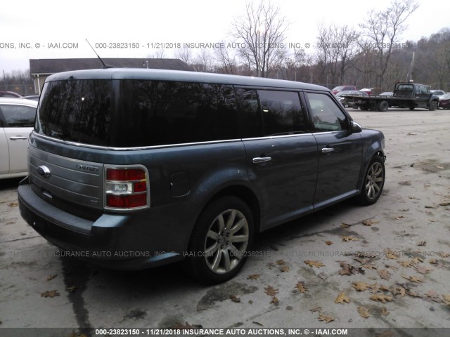 2FMHK6DC6ABA90528 - 2010 FORD FLEX LIMITED TEAL photo 4