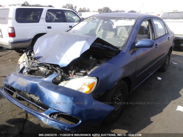 1NXBR32E66Z582854 - 2006 TOYOTA COROLLA CE/LE/S BLUE photo 2