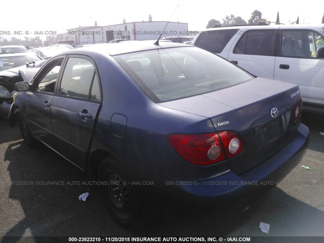 1NXBR32E66Z582854 - 2006 TOYOTA COROLLA CE/LE/S BLUE photo 3