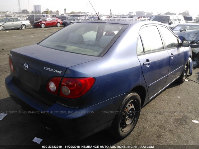 1NXBR32E66Z582854 - 2006 TOYOTA COROLLA CE/LE/S BLUE photo 4