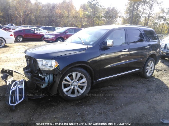 1D4SD4GT1BC685229 - 2011 DODGE DURANGO CREW BLACK photo 2